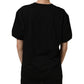Black Cotton Crew Neck Short Sleeve T-shirt