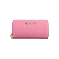 Pink Polyurethane Women's Wallet