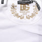 White Cotton Crew Neck Short Sleeves T-shirt