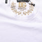 White Cotton Crew Neck Short Sleeves T-shirt