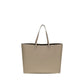 Beige Calf Leather Bos Taurus Shoulder Bag