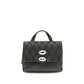 Black Calf Leather Bos Taurus Shoulder Bag