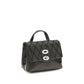 Black Calf Leather Bos Taurus Shoulder Bag