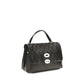 Black Calf Leather Bos Taurus Handbag
