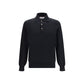 Black Cotton Long Sleeve T-Shirt