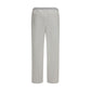 White Cotton Casual Pants