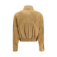 Beige Lamb Leather Bomber