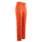 Orange Viscose Women Pants