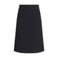Black Wool Oves Aries Midi Skirt