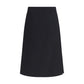 Black Wool Oves Aries Midi Skirt