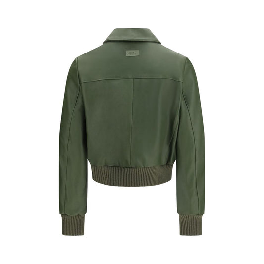 Bicolor Leather Leather Jacket