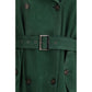 Bicolor Leather Coat