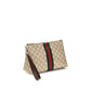 Beige Fabric Handbag