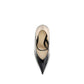 Black Calf Leather Bos Taurus High Heel Pumps