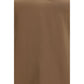 Brown Silk Sleeveles T-Shirt