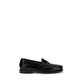 Black Calf Leather Bos Taurus Slip-On Loafers