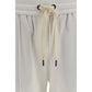 White Cotton Athletic Pants