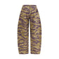Multicolor Cotton Casual Pants