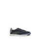 Blue Suede Leather Athletic Sneakers