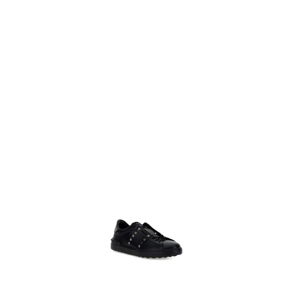 Black Calf Leather Bos Taurus Athletic Sneakers