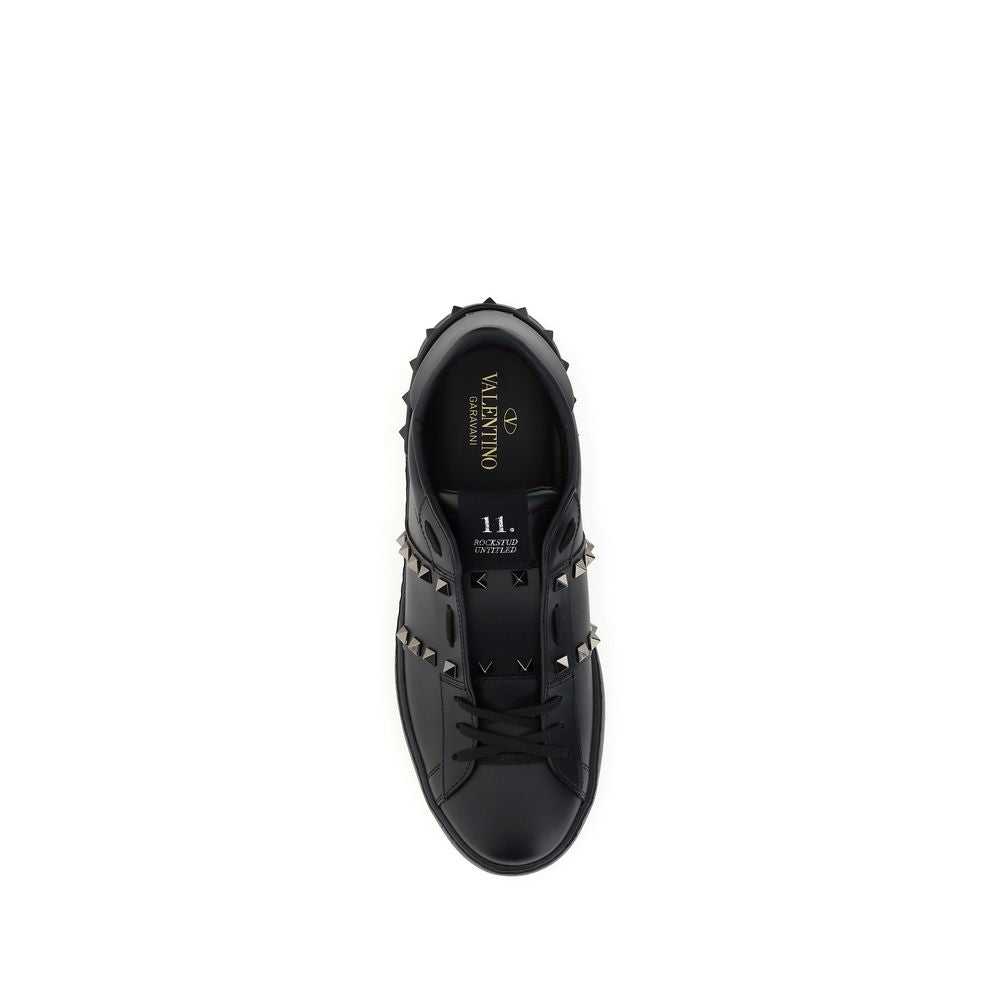 Black Calf Leather Bos Taurus Athletic Sneakers