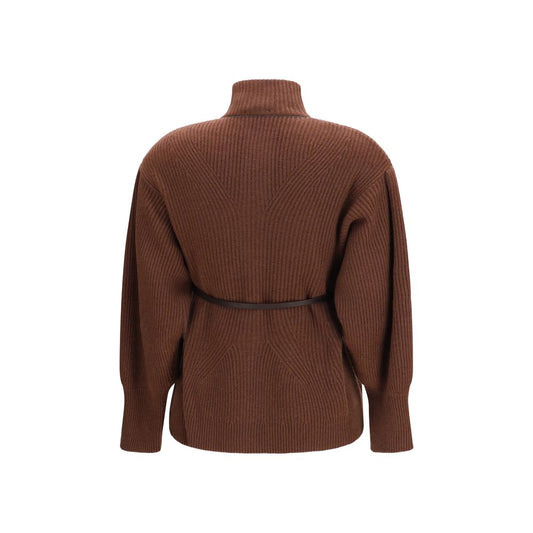 Brown Wool Oves Aries Cardigan