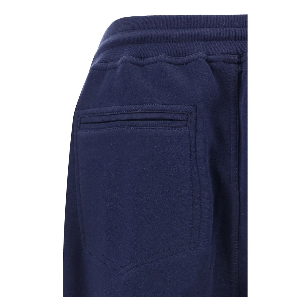Blue Cotton Joggers (Workout Pants)