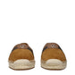 Brown Leather Espadrilles