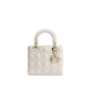 White Lamb Leather Handbag