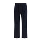 Blue Polyamide Athletic Pants
