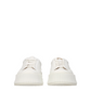 White Leather Platform Sneakers