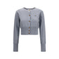 Gray Cotton Cardigan