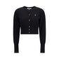 Black Cotton Cardigan