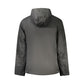 Nero Poliestere Uomo Jacket with Hood and Pockets