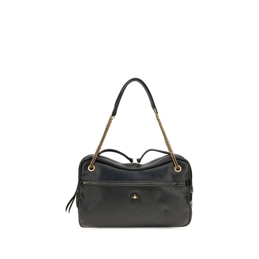 Black Calf Leather Bos Taurus Shoulder Bag