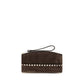 Brown Suede Leather Handbag
