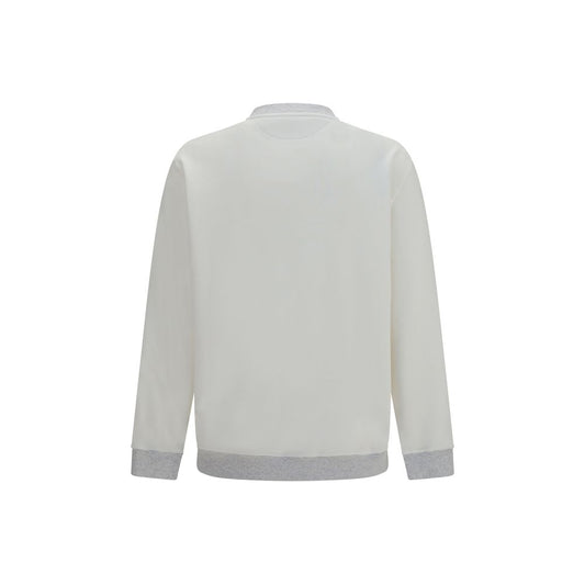 White Cotton Sweatshirt