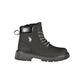 Black Polyester Ankle Boots