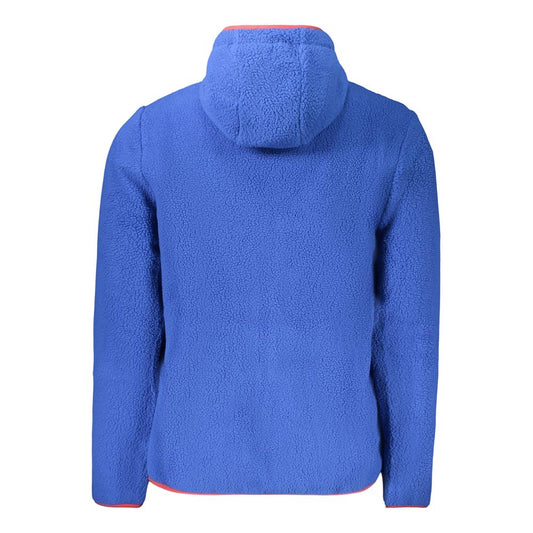 Blue Polyester Men's Sweatshirt