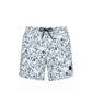 White Polyester Men Swim Shorts