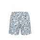 White Polyester Men Swim Shorts