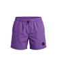 Purple Polyester Men Swim Short