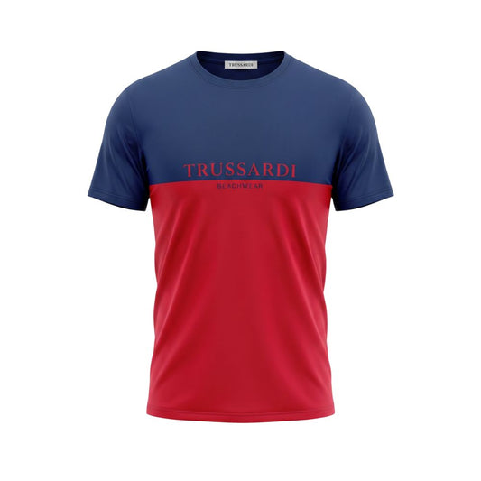 Red Cotton Men T-Shirt