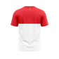 White Polyester Men T-Shirt