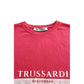 White Polyester Men T-Shirt