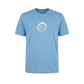Light Blue Cotton Men T-Shirt