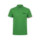 Green Cotton Men Polo Shirt