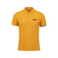 Yellow Cotton Men Polo Shirt