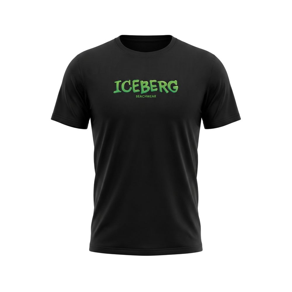 Black Cotton Men T-Shirt