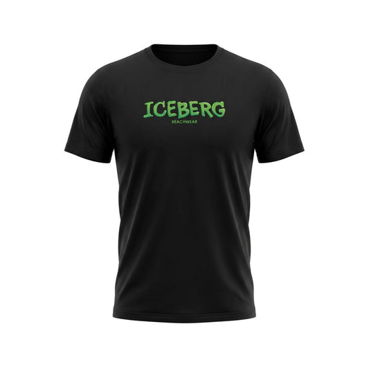 Black Cotton Men T-Shirt
